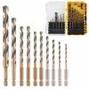 Zestaw wierteł do metalu DeWALT DT20620 HSS-G 3-10mm HEX BLACK&GOLD 10szt. w kasecie Tough Case
